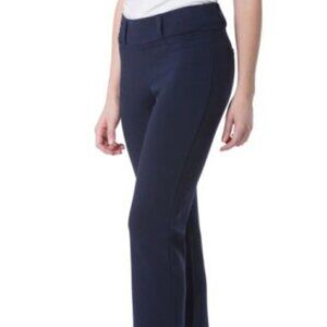 Fishers Finery Women's Ponte Knit Pull-on Boot Leg Work Pant Navy Size SP Career